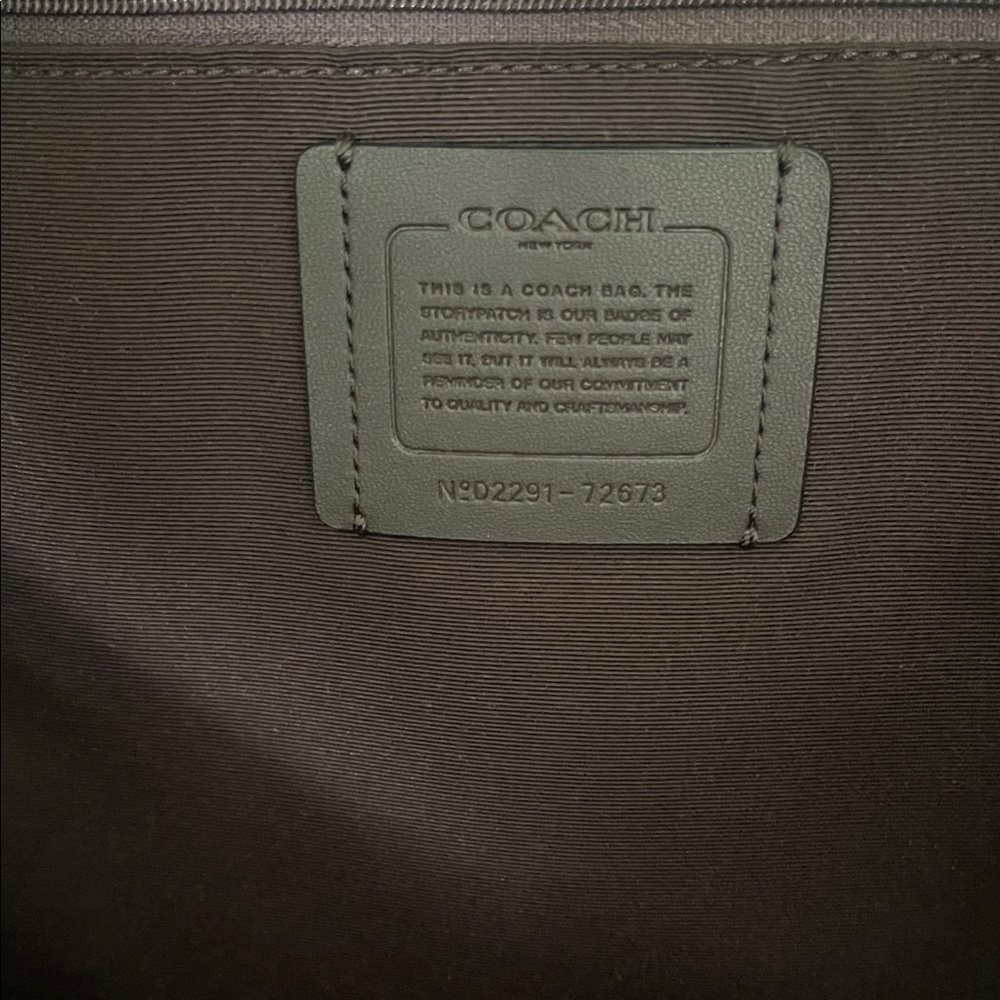 Coach Black Pebbled Leather Tote - Picture 4 of 6